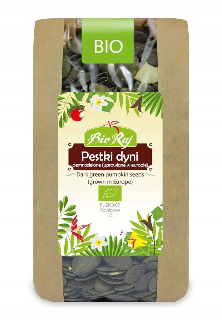 DARK GREEN PUMPKIN SEEDS ORGANIC (POLAND) 300 G - BIO RAJ