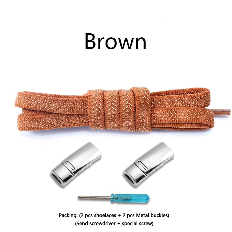 Elastic Laces Sneakers Magnetic Shoelaces Without ties 8mm Flat  Rubber Shoelace Tennis No Tie Shoe laces Shoes Accessories