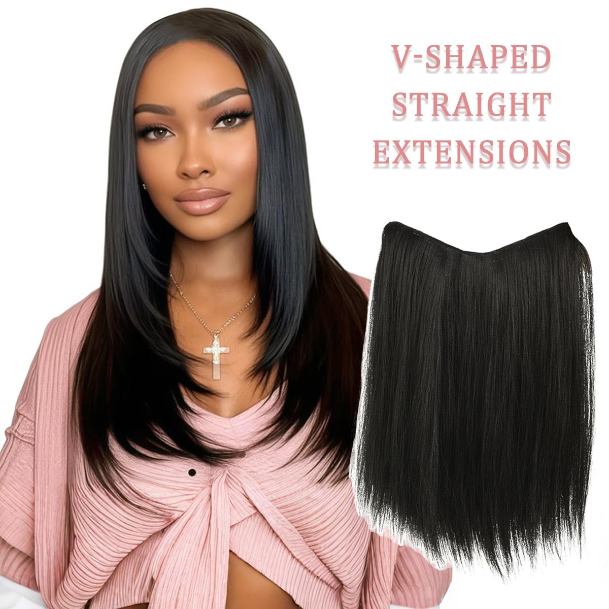 

Черные накладные волосы на клипсах18/24/28 дюймов, черные накладные волосы на клипсах для длинных волос 24 inch