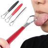 Surgical Grade Steel Tongue Scraper Cleaner for Adults Eliminate Bad Breath Metal Dental Scraper Tool