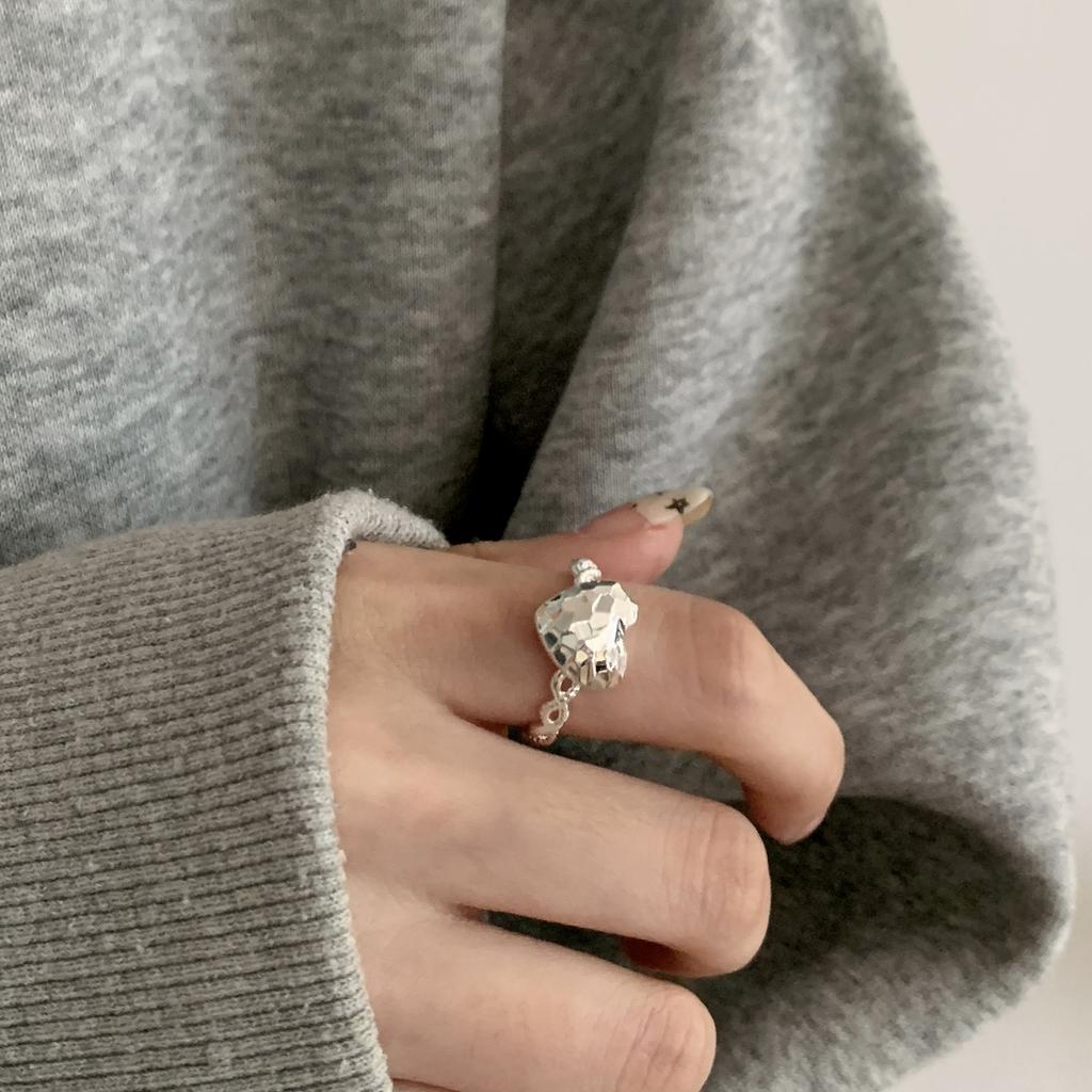 PANJBJ 925 Sterling Silver Irregular Geometry Ring for Women Versatile Minimalism  Accessories Jewelry Party Gift Dropshipping
