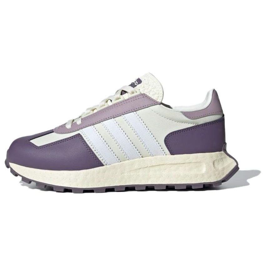 Adidas Originals Retropy E5 Sports Adventure Slip-Resistant Durable Low-Top Lifestyle Shoes Women Sneakers White Purple IE8441
