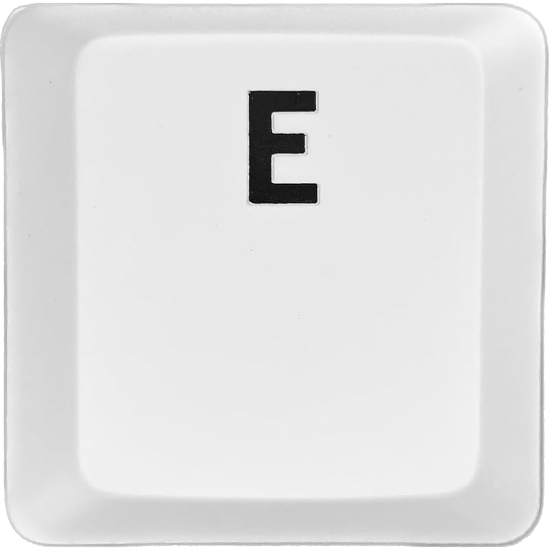 

logitech G913/G913TKL/G915 replacement keycaps [Sold as 1 piece] (Compatible with luminescence) [BERGBUCH] (E, White)