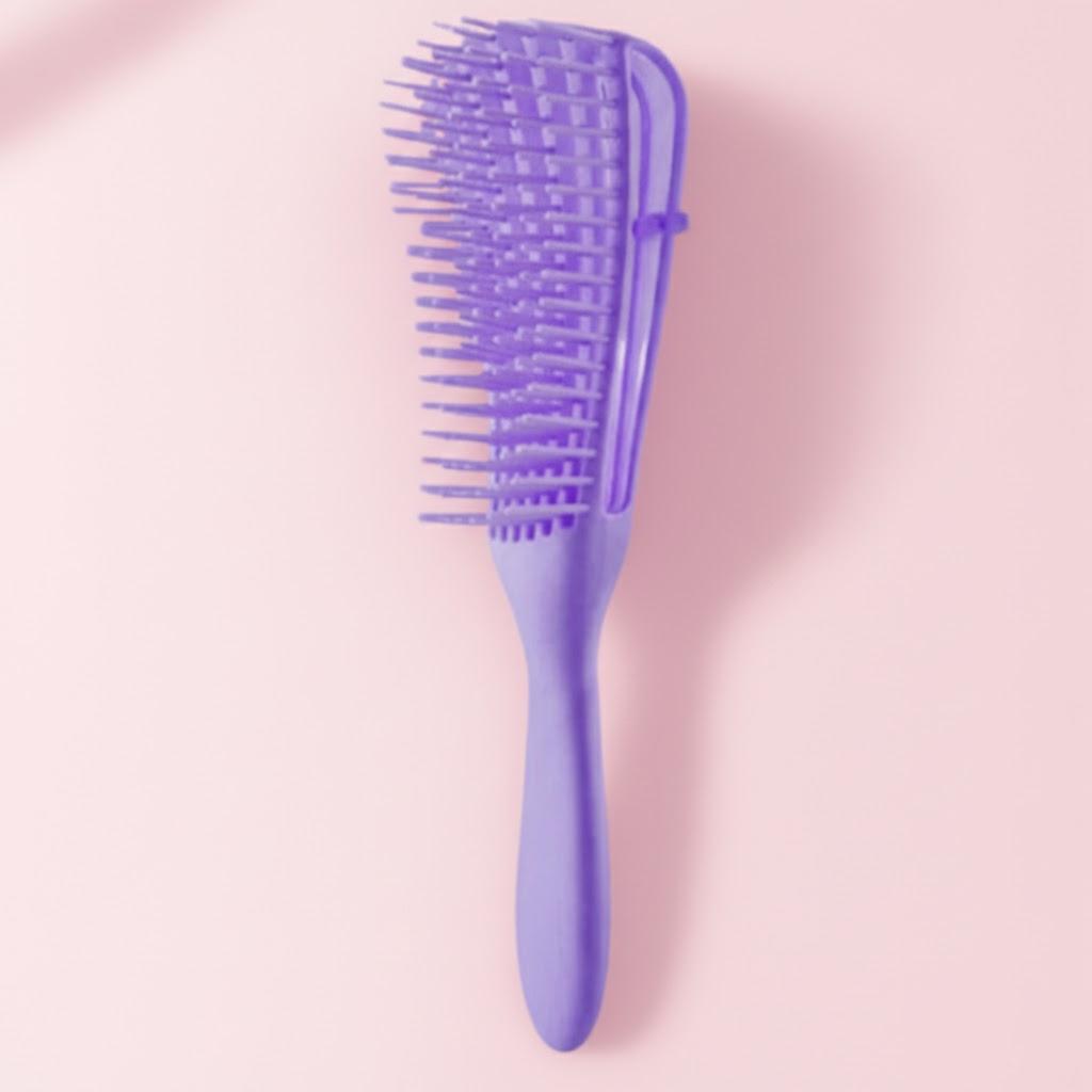 

Multifunctional Hair Styling Brush Scalp Massage Curling Comb Bobby Pins Salon Tools for Hair Care фіолетовий