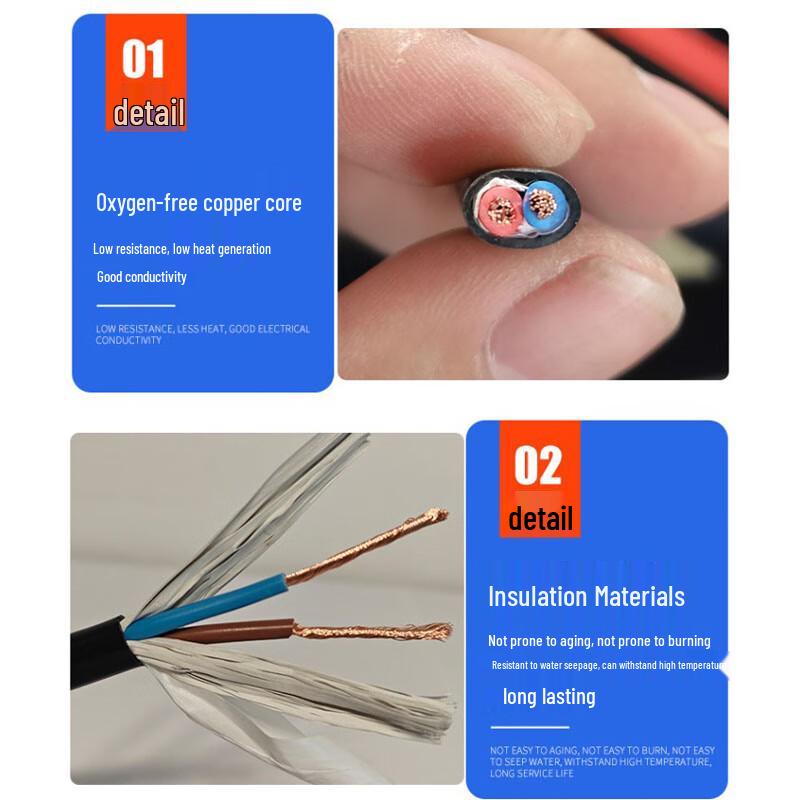 Yuxing RVV 5-Core Copper Sheathed Cable
