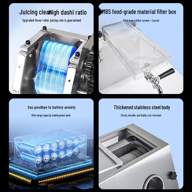 Yingtang 24V Battery Vertical Automatic Sugarcane Juicer