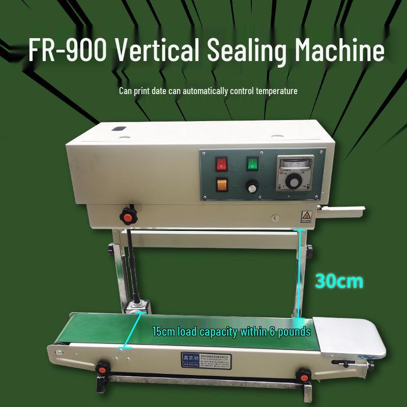 Automatic Continuous Sealing Machine for Aluminum Foil & Plastic Film Bags - Ideal for Packaging Tea & Masks