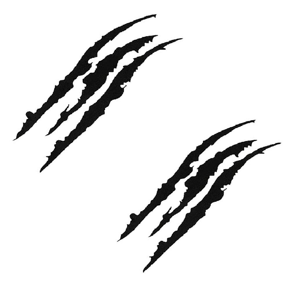 

lifepower Claw Mark Car Sticker Cutting Sticker Decoration to Hide чёрный