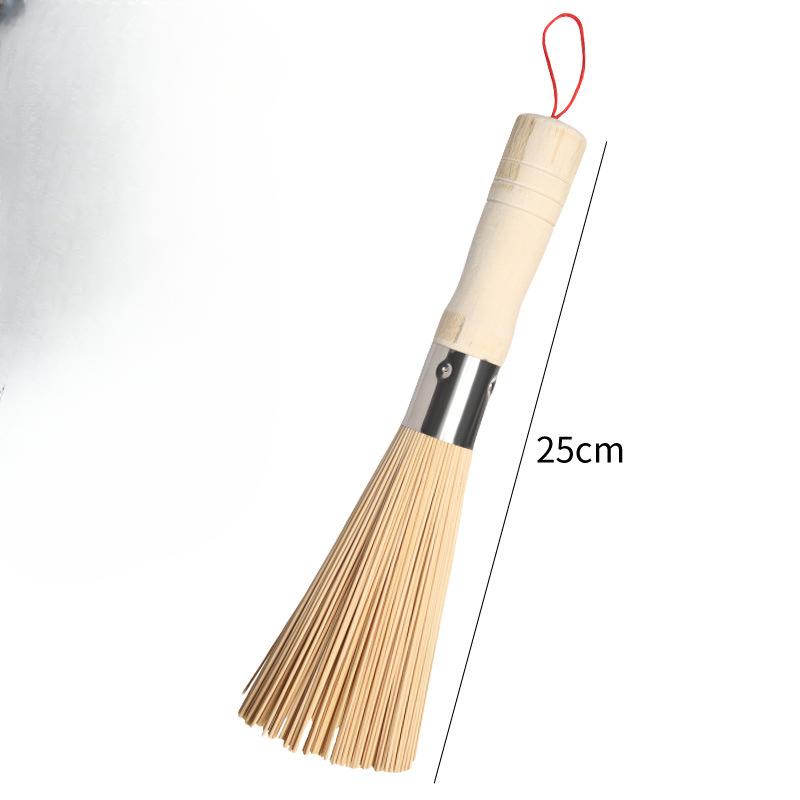 

Bamboo Pot Brush Natural Long-handled Bamboo Brush Pot Brush Pot Washing Kitchen Cleaning Supplies Pot Washing Dishes, Pot God Pingkou