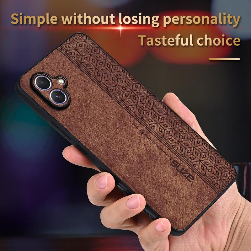 AZNS For Samsung Galaxy A05 4G Case PU Leather Coated TPU Phone Cover