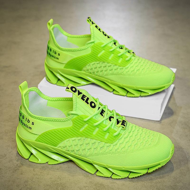 

Весна/осень мужские большие размеры лезвийная подошва кроссовки Flyweave фитнес кроссовки мужские кроссовки 39 зелёный