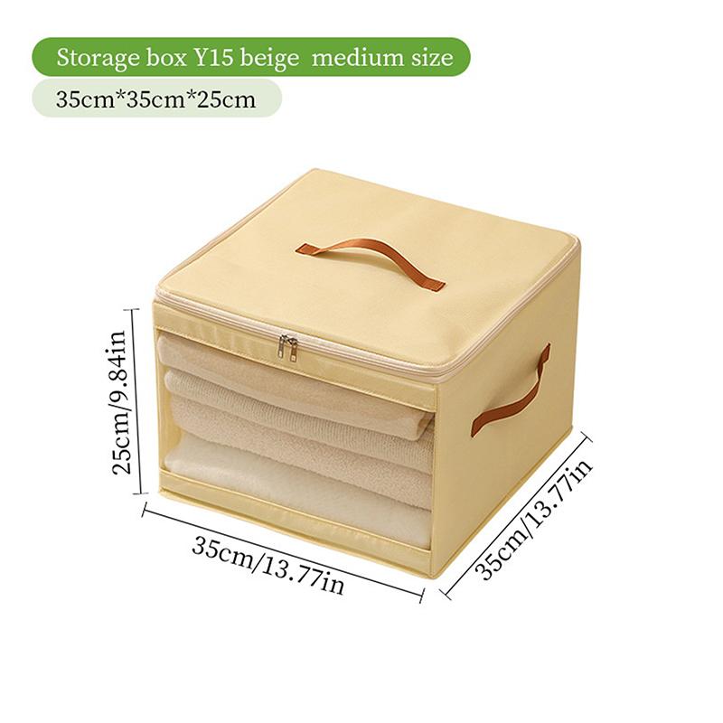 Large Capacity Transparent Waterproof And Dustproof Clothing Storage Box, Foldable And Portable Bedroom Organizer.