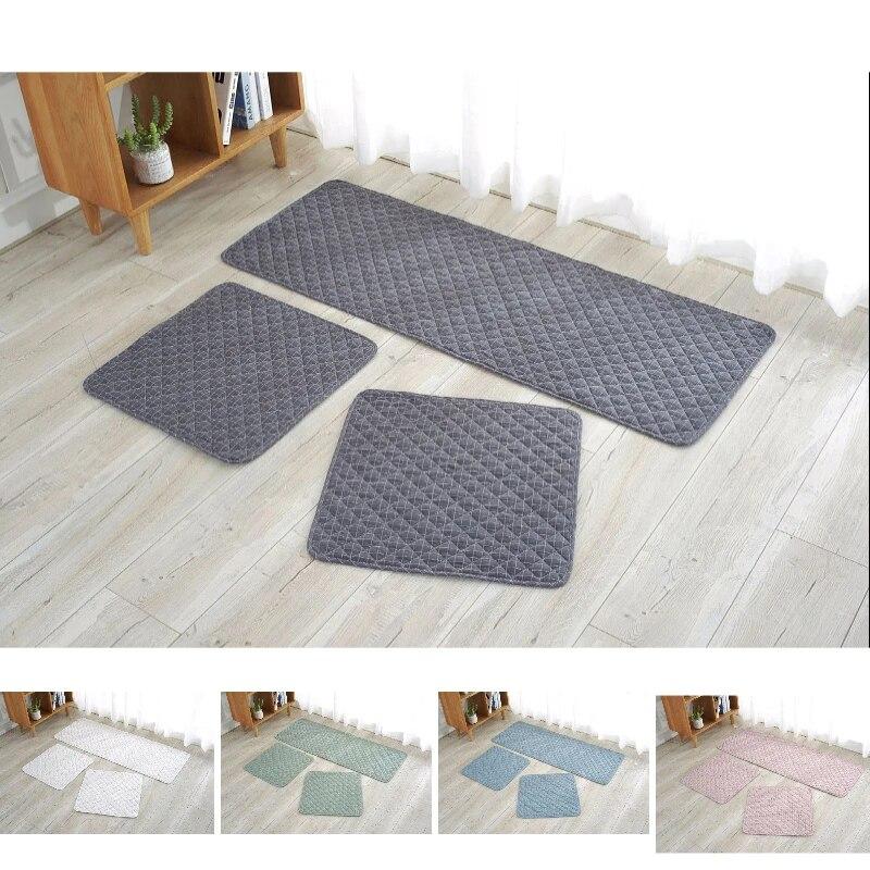 Cotton Sofa Cushion Quilted Rug Living Room Bedroom Cushion Cover Colored Textile Mat Plaid Kids Baby Crawling Mat Nap Mat