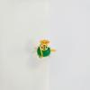 Unique Vietnamese Coin Pouch Ring Charming Gold Plated Brass Ring With Geometric Shape