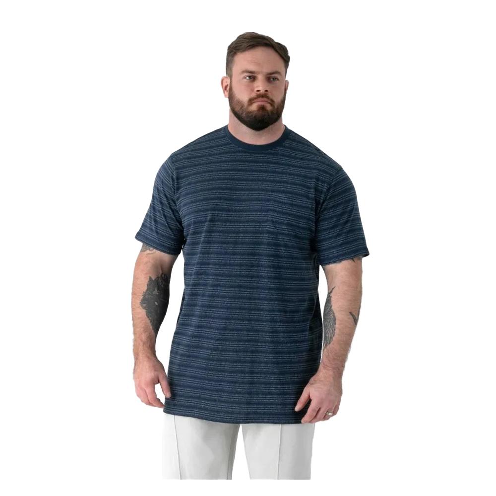 Duke Mens Dingle 1 D555 Striped Jacquard Kingsize T-Shirt