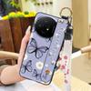 Fashion Design Protective Phone Case For TCL 50 Nxtpaper 5G/50Pro Nxtpaper 5G Wristband Kickstand Dirt-resistant Flower