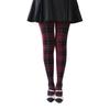 Collant a Quadri Anti-Strappo in Tre Colori - Calze ad Alta Elasticità in Stile College