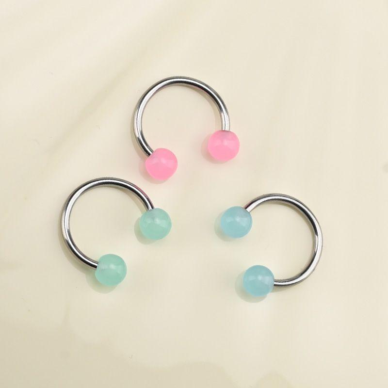 

Кольцо для губы Мужская резьба Серьги-пусеты Пирсинг Ювелирные изделия Акрил Acrylic not touch alcohol! (Will break