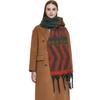Außenhandel verdickter neuer Schal Europäischer, Amerikanischer Herbst- und Winter-Imitat-Mohair grober gefranster Kreisgarn großer Jacquard-Schal Hersteller