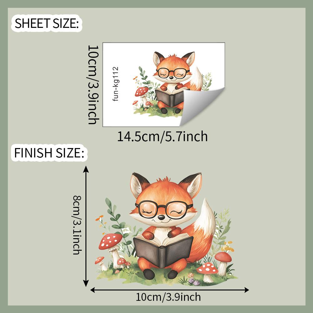 

Внимательно прочитайте исследование «Мультяшный лис» и наклейте наклейки для украшения дома на выключатель у входа.