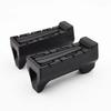 2Pcs Black Front Foot Rest Peg Rubbers Footrest Handlebars For Yamaha YBR 125