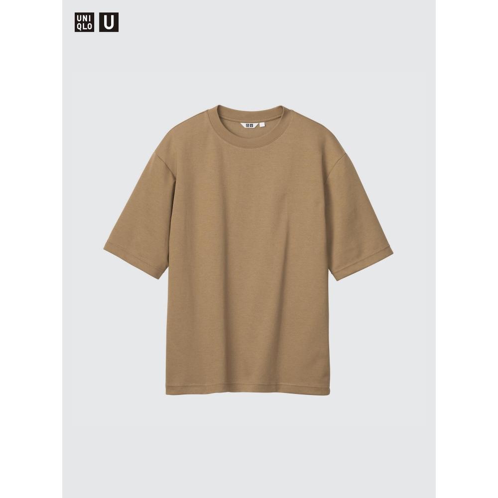 Uniqlo חולצת טי Oversized מכותנה Airism 5 שרוולים
