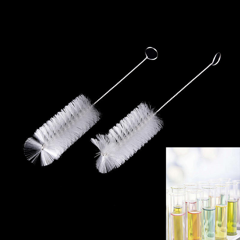 2Pcs Lab Chemistry Test Tube Bottle Cleaning Brushes Cleaner Laboratory Supply