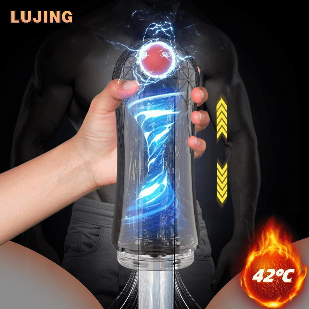 Pánská masturbační nádobka na výstřik Výkonná nádobka na sací masturbaci Vibrátor na vaginální penis Sexuální stroj pro muže Sexuální hračky pro dospělé