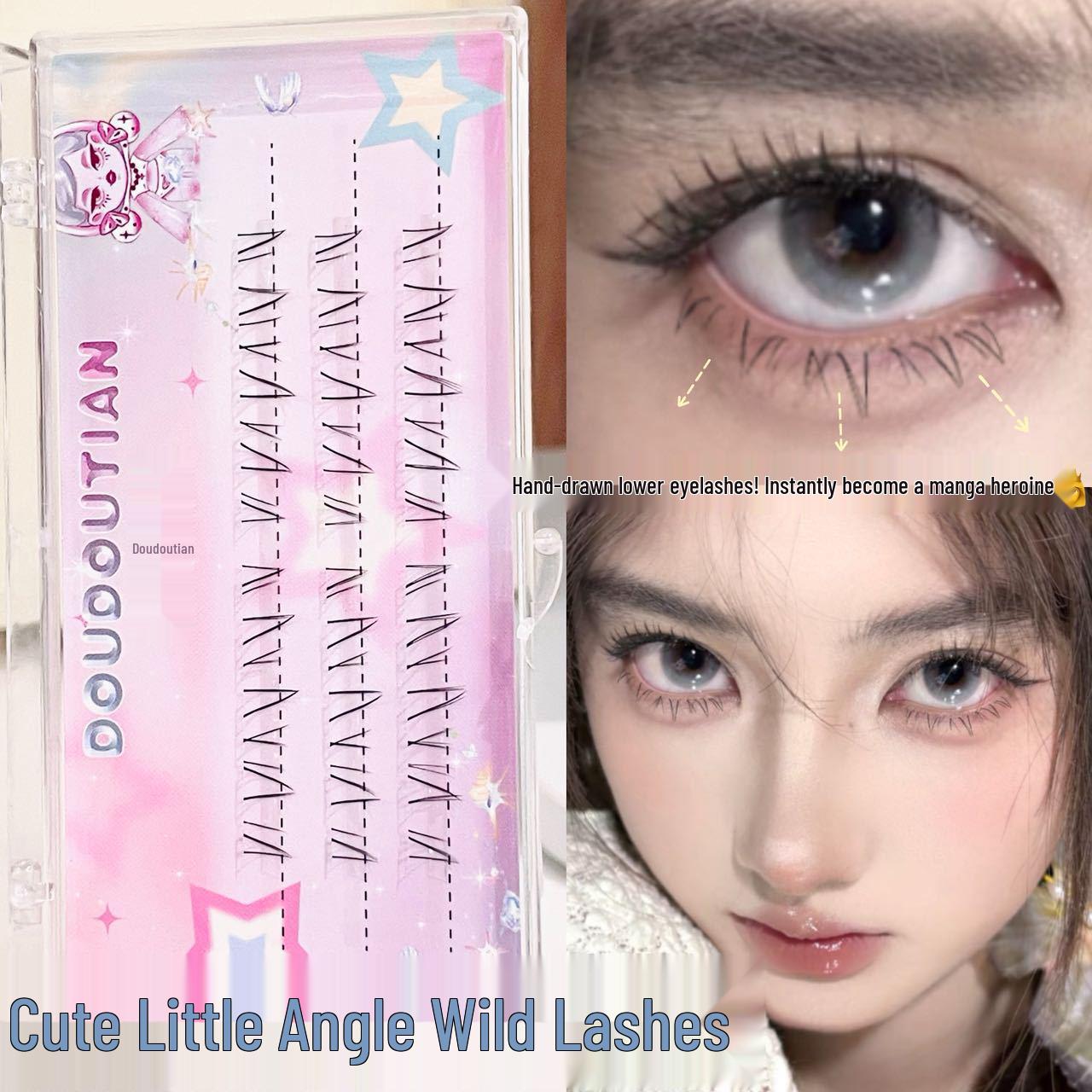 

Charming Lower Eyelashes: Hand-drawn, Comic-Inspired, Natural Bloom