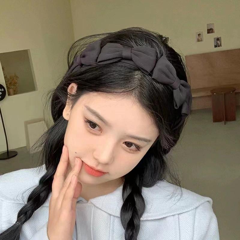 Headband For Women Bowknot Headwear Casual Hairband Hoop Party Travel Hair Accessories