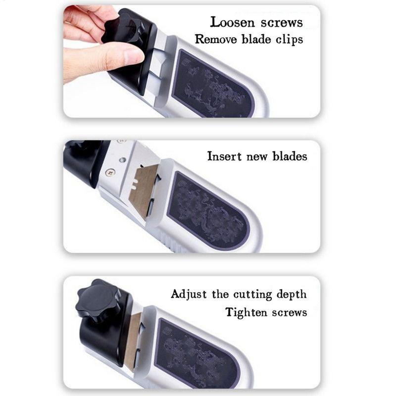 Plasterboard Chamfering Planer Aluminum Alloy Plasterboard V Edger Chamfer With 10 Cutter Precision-Ground Efficient Angle