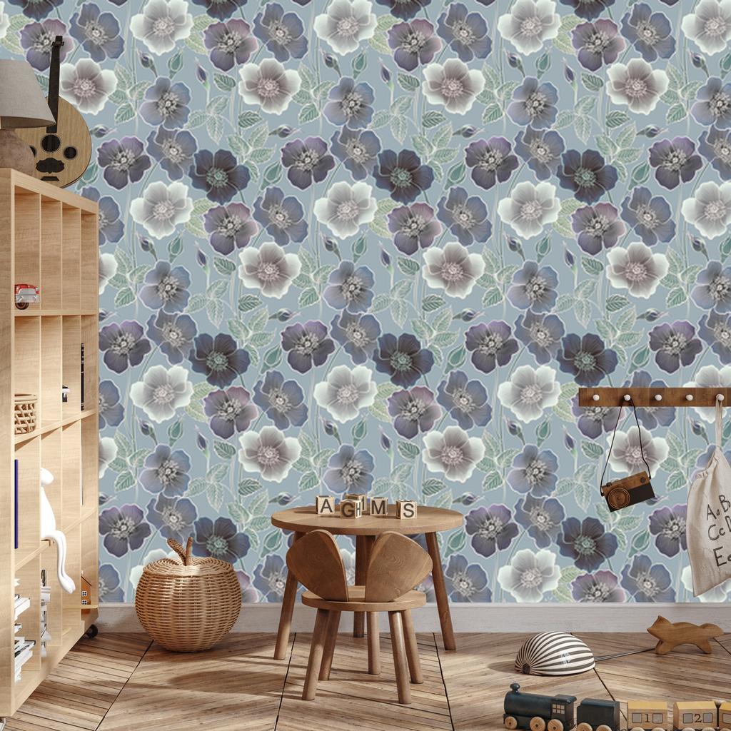 Beautiful Vintage Flowers Wallpaper for Living Room and Bedroom 50x1000