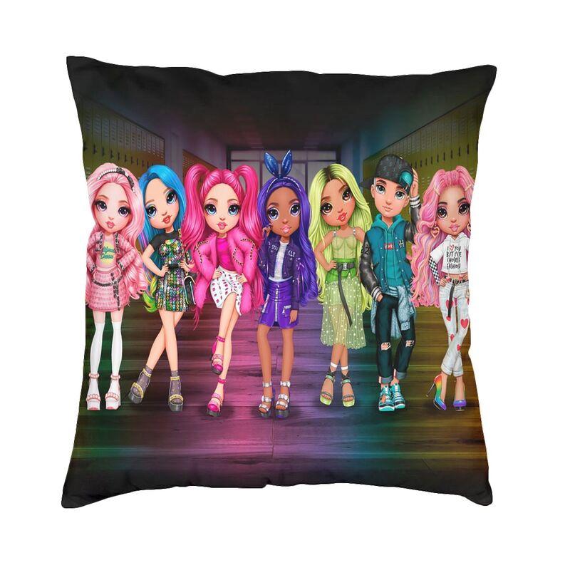 

Luxury Rainbow High Winter Break Cushion Cover Velvet Throw Pillow Case Decoration Pillowcase 30cmx30cm