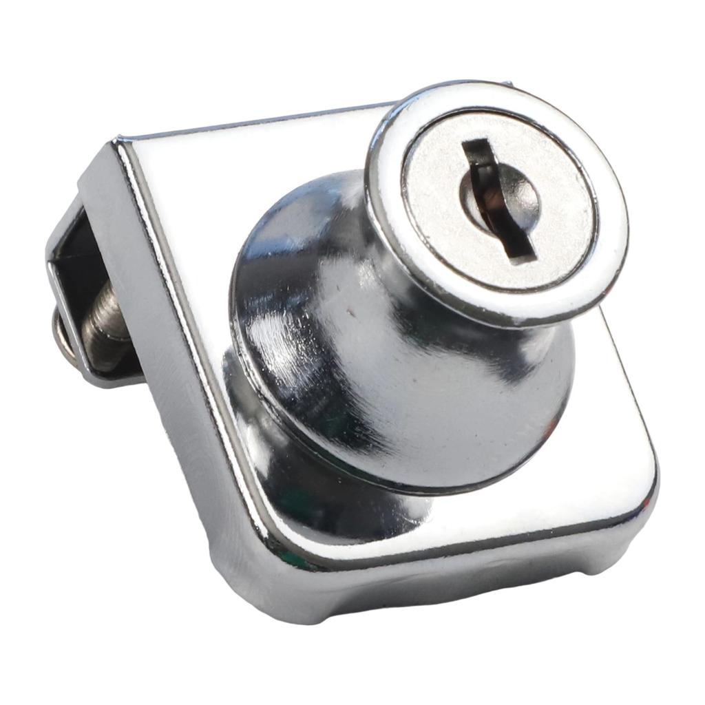 Safety Lock Cabinet Lock Single Double Showcase 5~8mm Anti-theft Cold Rolled Steel Display Cabinet Rust Prevention
