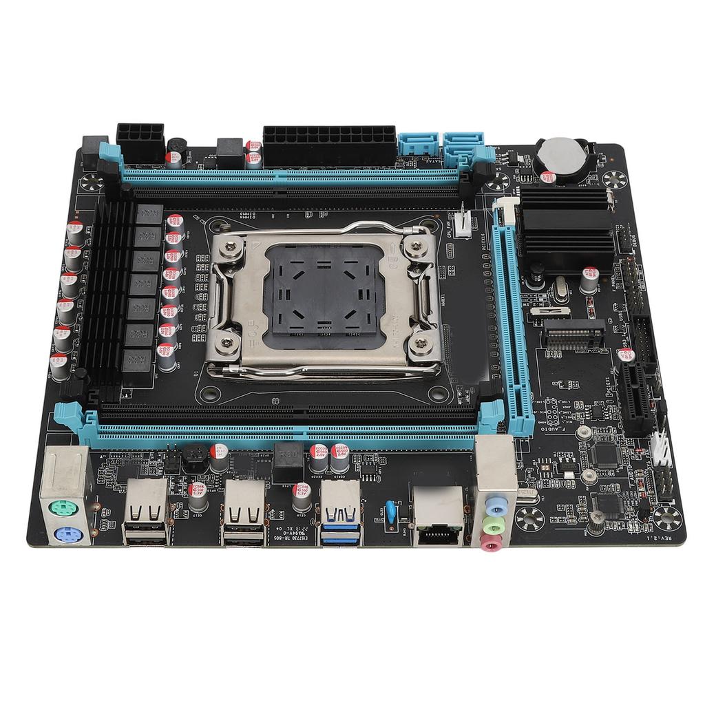 X99 Motherboard 4 Channel DDR4 NVME M.2 PCIe 16X Gen 3.0 Multi Phase Power ATX Motherboard for Desktop Computer Gaming