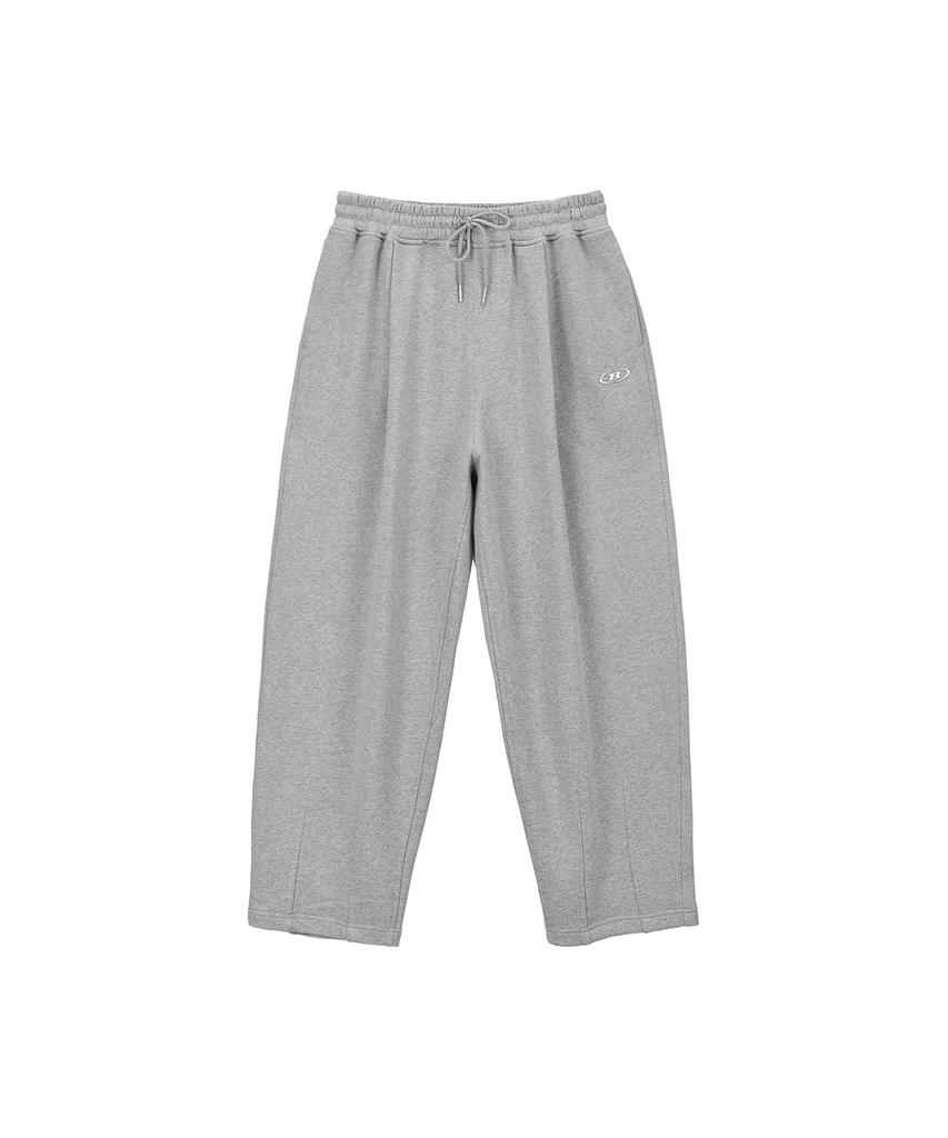 BORN TO WIN Chrome B Maxi Wide Pants [Melange Grey]
