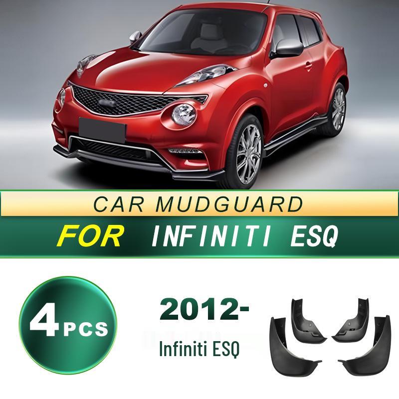 2012 Infiniti ESQ Tire Mudguard: Soft Rubber Flap Upgrade, No Drilling Required