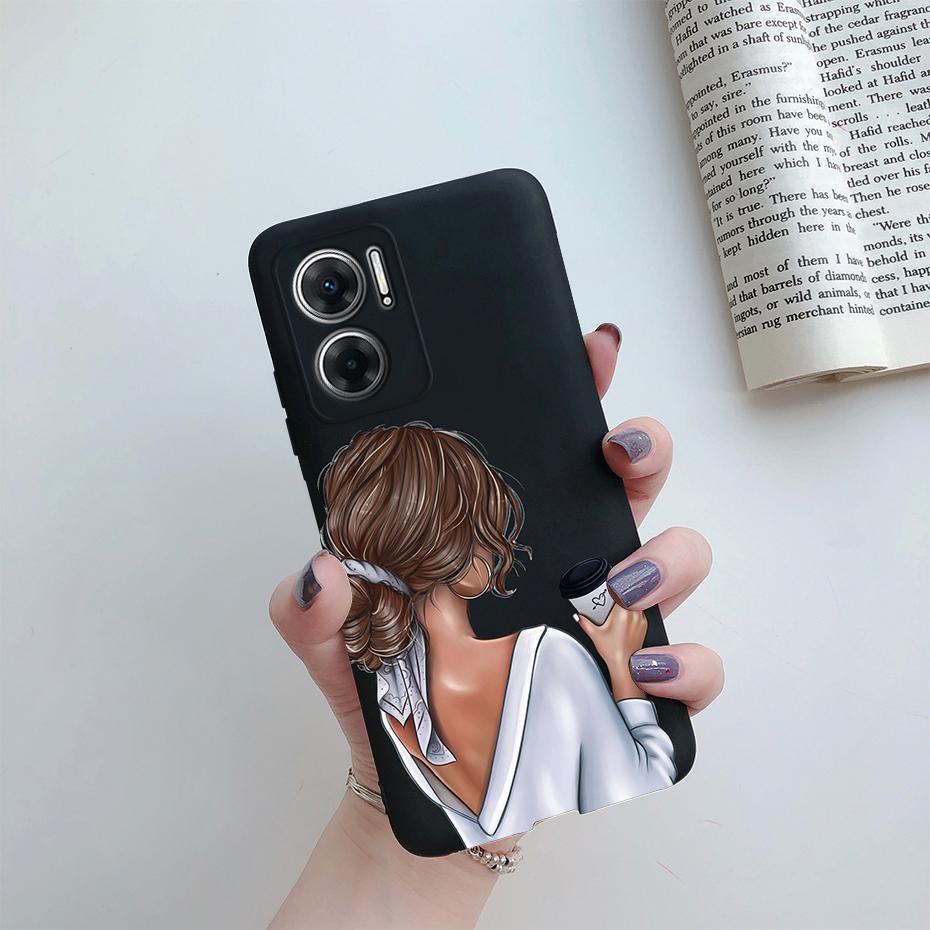 Case For Xiaomi Redmi 10 5G Case Silicone Soft Cute Pretty Girls Cover Funda For Xiaomi Redmi 10 5G 22041219G 22041219NY Bumper