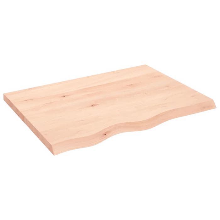VidaXL Dessus de table 80x60x4 cm bois de chêne massif non traité 3156297