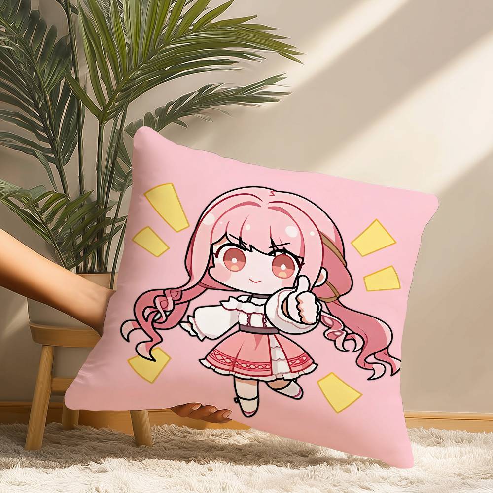 Game Cute N-Nikki Pillow Case Short Plush Print Cushion Cover Square Throw Pillow Covers Sofa Home Decor