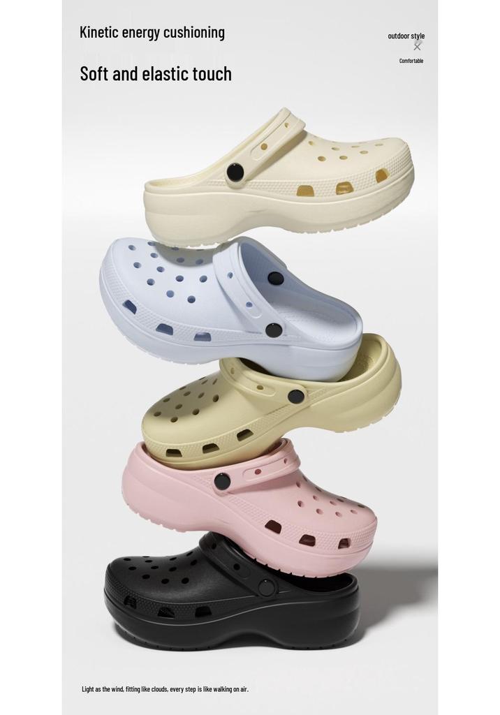 Scarpe da Donna con Foro a Nuvola e Suola Spessa - Suola Morbida Confortevole, Ideali per Casa e Uso Esterno, Spedizione Gratuita