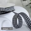 1cm Solid Color Plaid Ribbon for Cake Box Packaging and Decoration