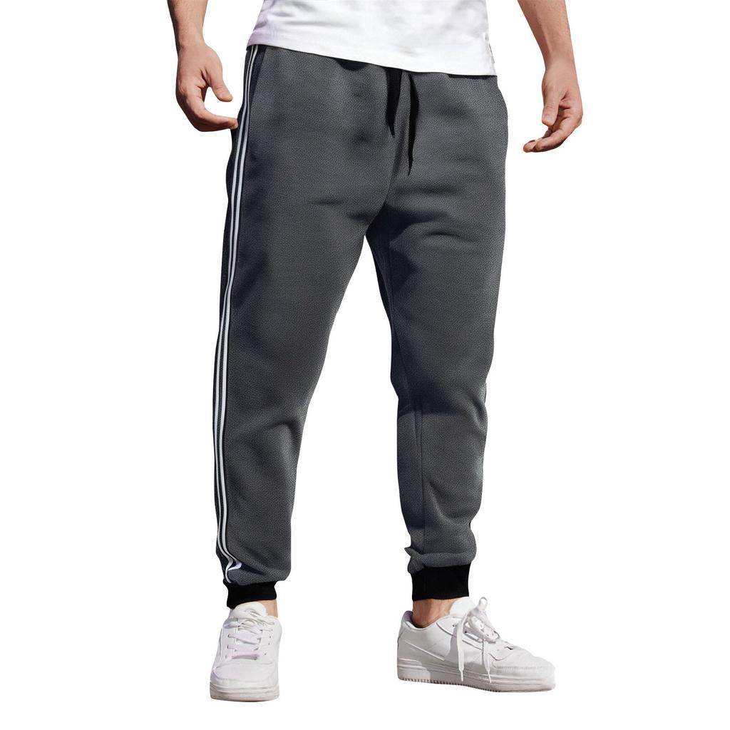 Herre Colorblock Løse Joggebukser Herre Casual Mote Joggebukser