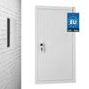Ușă de Inspecție Încuietoare cu Cheie Oțel Metal Alb 30 X 60 Cm