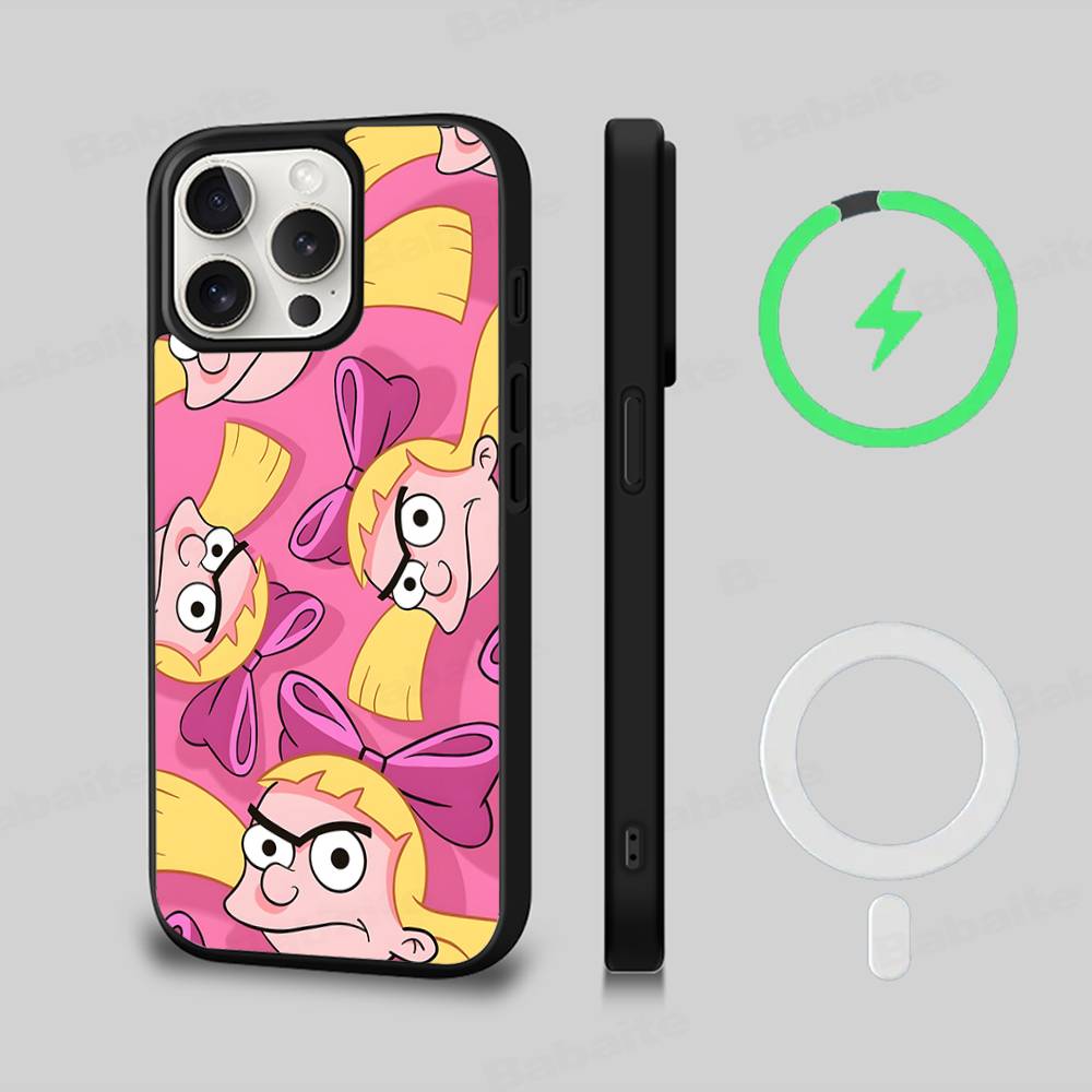 Geometric Bauhaus Art Magnetic Wireless Phone Case For IPhone 17 16 15 14 13 12 11 Pro Max For Magsafe Cover
