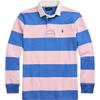 Polo Striped Pony Embroidered Pullover Long Sleeve Polo Shirt Men Tops Pink MNPOKNI16824298-650