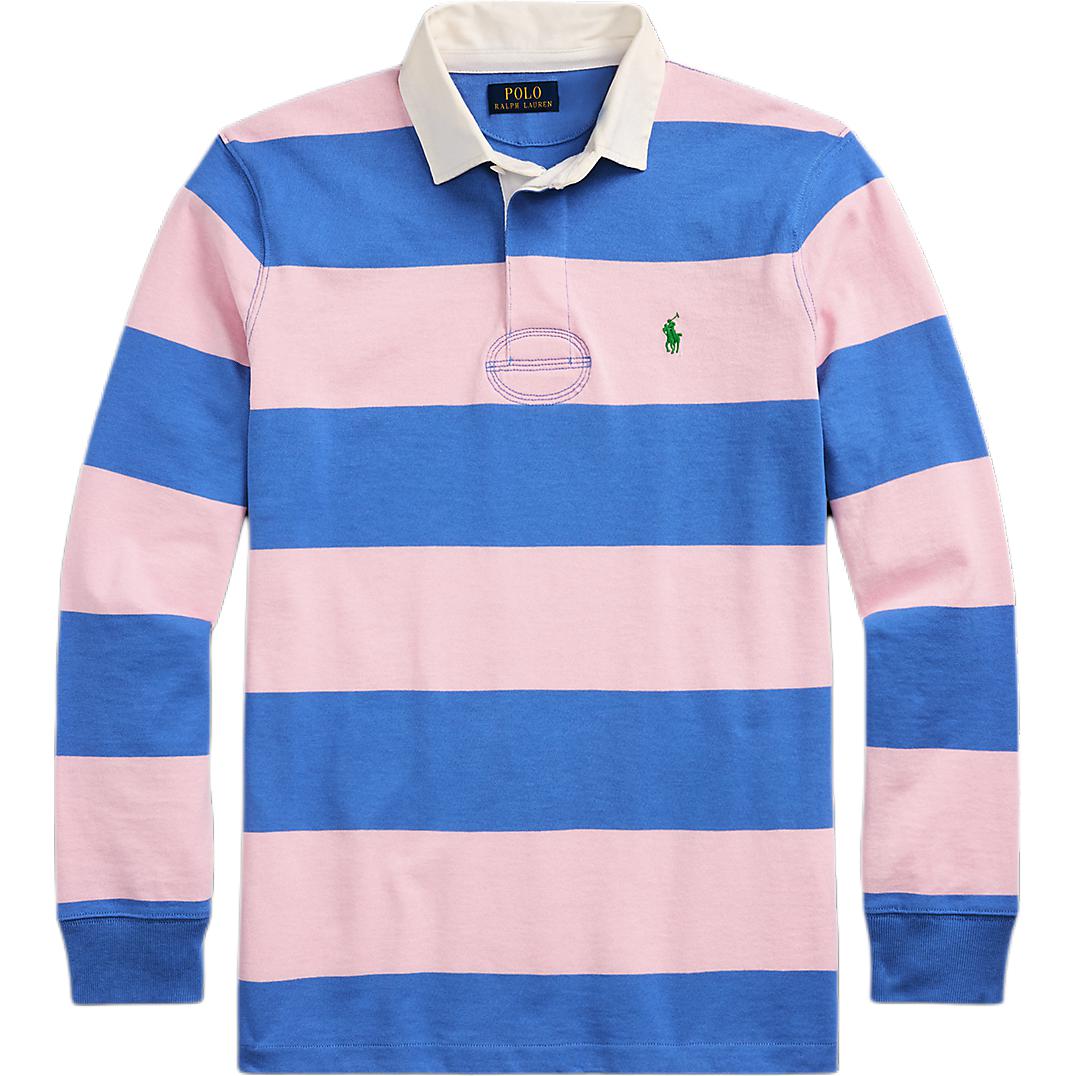 

Polo Ralph Lauren Полосатый пуловер с вышивкой пони с длинным рукавом Мужские топы Розовый MNPOKNI16824298-650 S