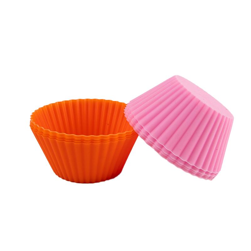 4Pcs Silicone Cake Cup Liner Baking Cup Mold Muffin Round Cakecup Cake Tool