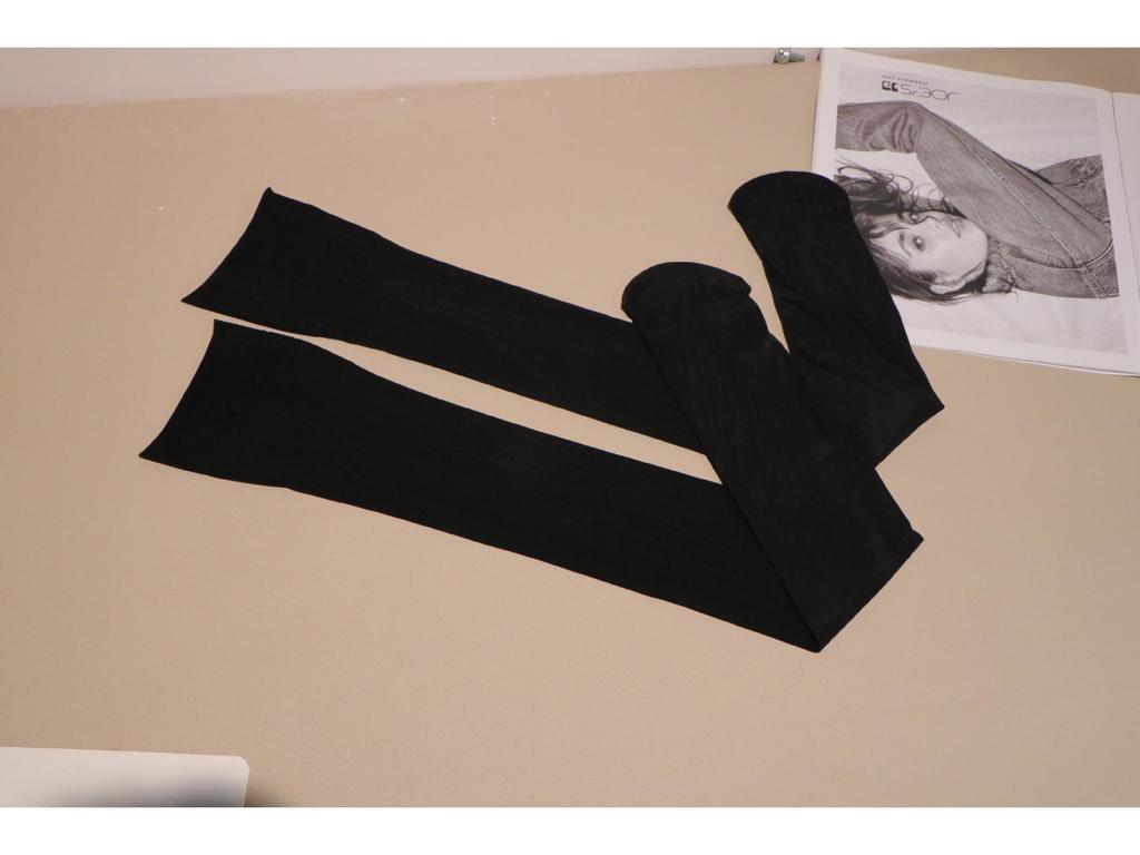 Luxurious Silky Thigh-High Stockings with Lace Trim