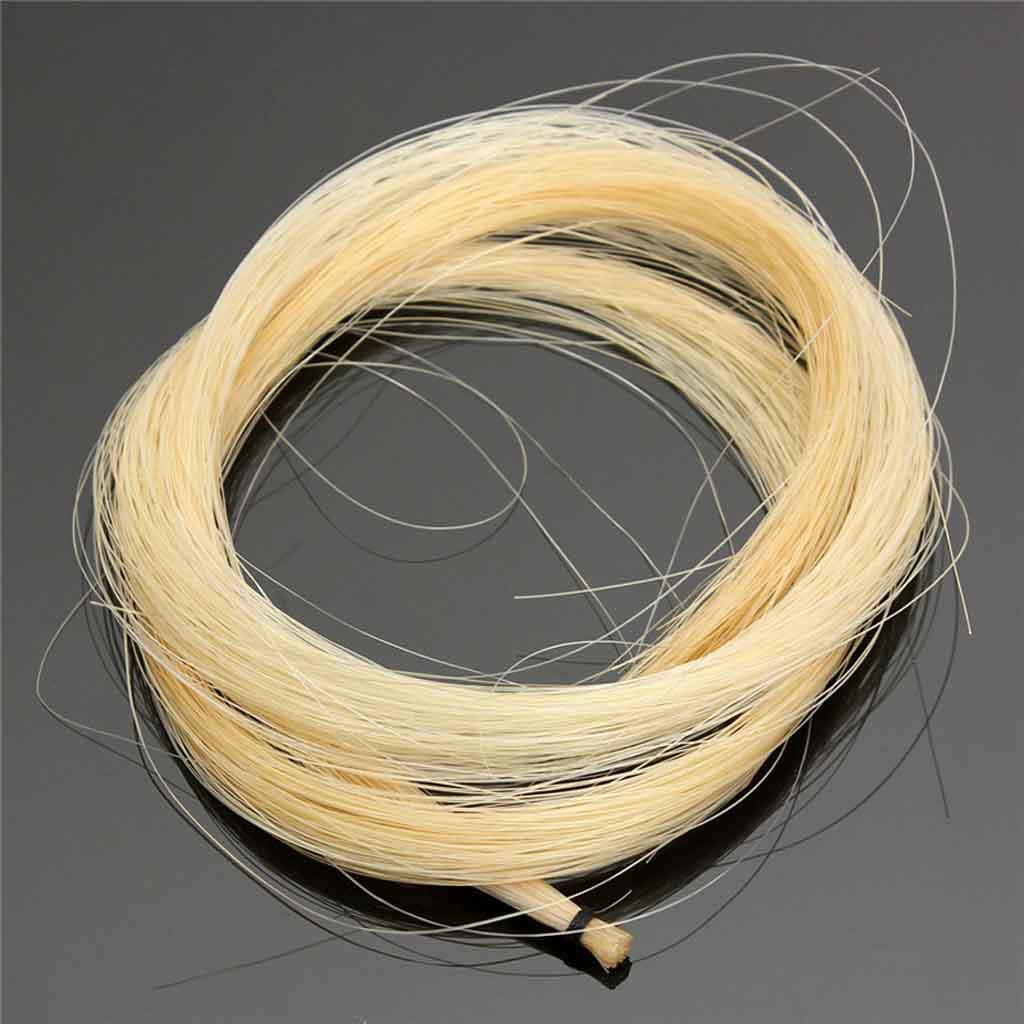 3 Hanks 30 Inch Violin Viola Mongolian Horsehair for Bow Color